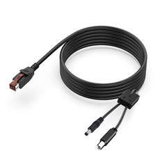 Powered USB to DIN 3 Pin USB B DC 5.5mm x 2.5mm Splitter Printer Cable EPOS POS