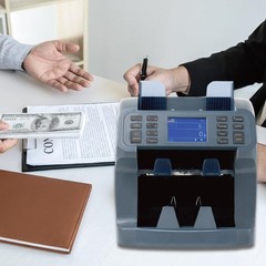Oukeyer H-8900 Bank-Grade 2-Pocket Money Counter & Sorter with Built-in Print…
