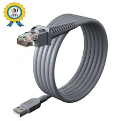2M/6ft Flatted USB Port to RJ45 Cable For Datalogic QD2131 GD4132 GD4500 GD4590