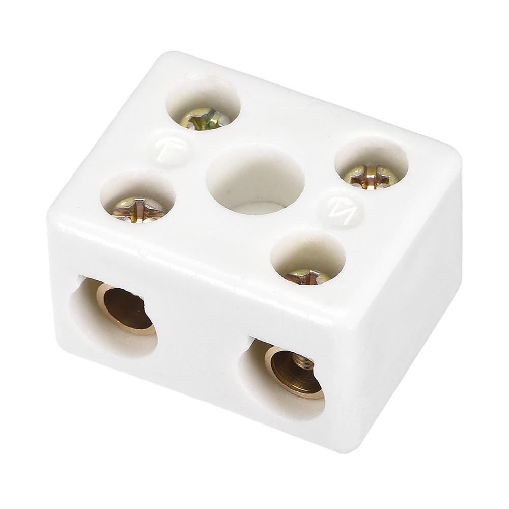 2 Way Ceramics Terminal Blocks High Temp Porcelain Ceramic Connectors