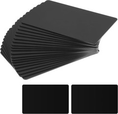 NFC Cards 20Pcs NTAG215 Rewritable Programmable PVC Blank 504 Bytes Black