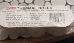 Pack Of 3 NCR Thermal Electronic Calculator Paper 2 1/4&Prime; x 85&prime; Texas Instruments