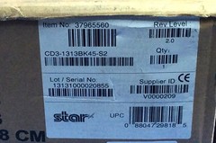 Star CD3-1313BK45-S2 Value Series 13&Prime; x 13&Prime; Black Cash Drawer