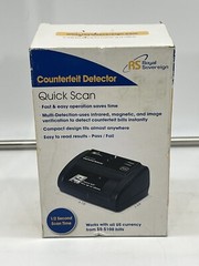 ROYAL SOVEREIGN COUNTERFEIT DETECTOR QUICK SCAN RCD-2120 ORIGINAL BOX money bill