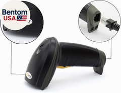 USB Laser Barcode Scanner Wired Handheld Bar Code Scanner Reader Black