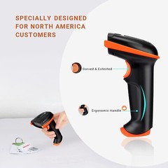 Tera Barcode Scanner Wireless 1D Laser Cordless Barcode Reader with Battery L…