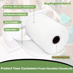 Phenol Free Thermal Paper (10 Rolls – 48 GSM) 3 1/8 x 3 inches x 230 feet