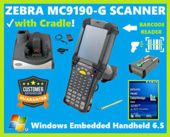 Zebra SymbolMC9190-GJ0SWEQA6WR Long Range Barcode Scanner SE1524ER w/ Cradle!🔥⭐