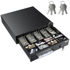 Cash Register Drawer 16 inch: 5 Bill 8 Coin Media Slot for POS, 415A