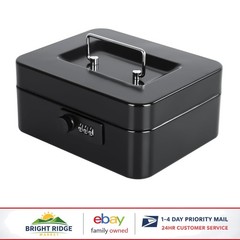 Efficient Security Cash Box with 3-Digit Lock, Perfect for Families and Events