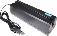 USB Card Reader Writer Mag Swipe 3-Track Compatible with MSR206 MSR605 MSR606