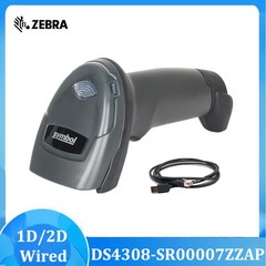 Symbol DS4308-SR00007ZZAP Barcode Scanner USB 1D/2D POS Handheld Reader Kit