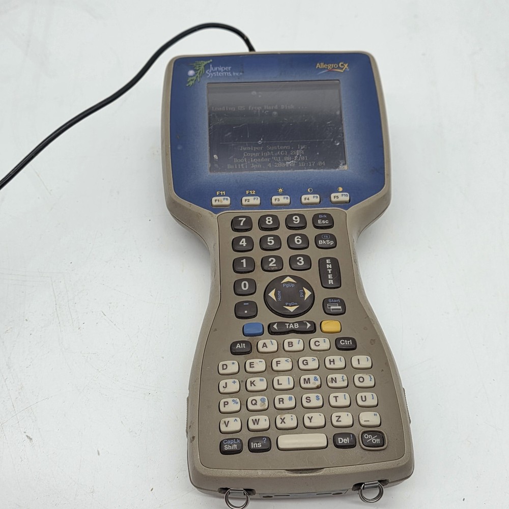 Juniper Allegro CX Rugged Handheld Data Collector Scanner Terminal Tested Powers