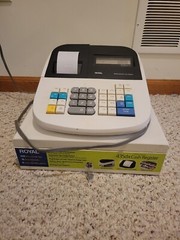 Royal 435DX Electronic Cash Register W/ CASH DRAWER & KEY Manuals Register Tape