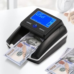 Portable Counterfeit Bill Detector US Dollar & Euro Bill Checker