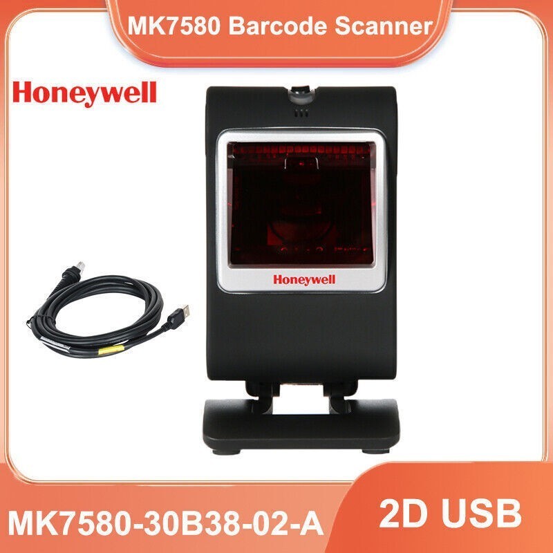 Honeywell MK7580-30B38-02-A Area-Imaging LED 1D 2D Barcode Scanner w/ USB Cable