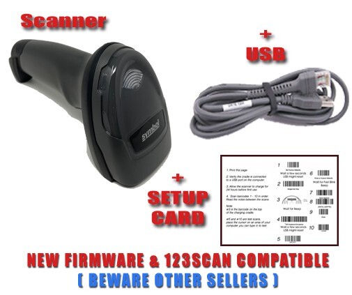 Motorola Symbol Zebra DS4308-SR00007ZZWW 1D 2D Barcode Scanner Black + NEW USB