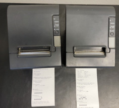 Pair of Epson TM-T88IV Point of Sale Printers Model M3873-61R and M129H