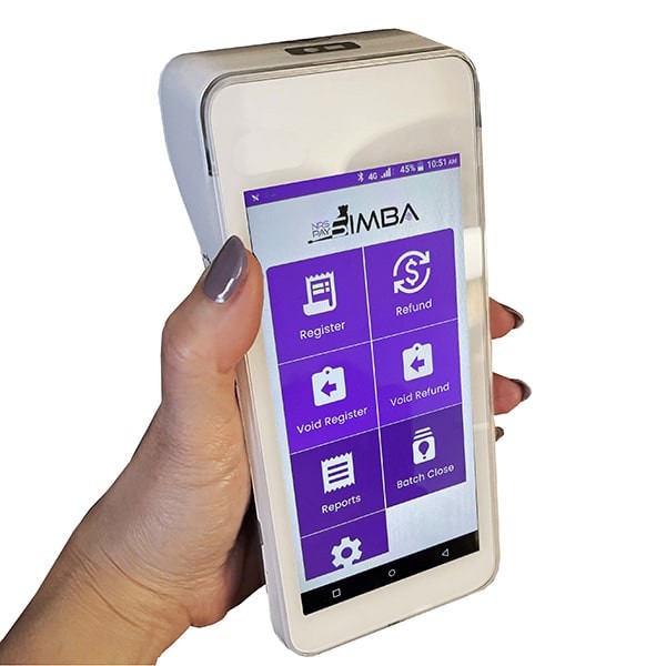 Simba NRS Handheld POS CC Terminal Requires Merchant Account Before Shipped