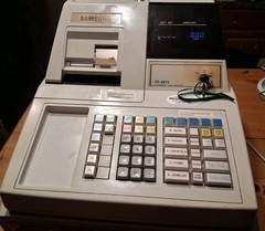Samsung ER-4915 Electronic Cash Register POS Wired w/ Cash Drawer, Key, Printer