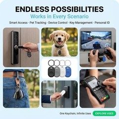 NFC Tags Tag215 NFC Keytags Black NFC fob Rewritable NFC 215 Tag NFC Business Ca