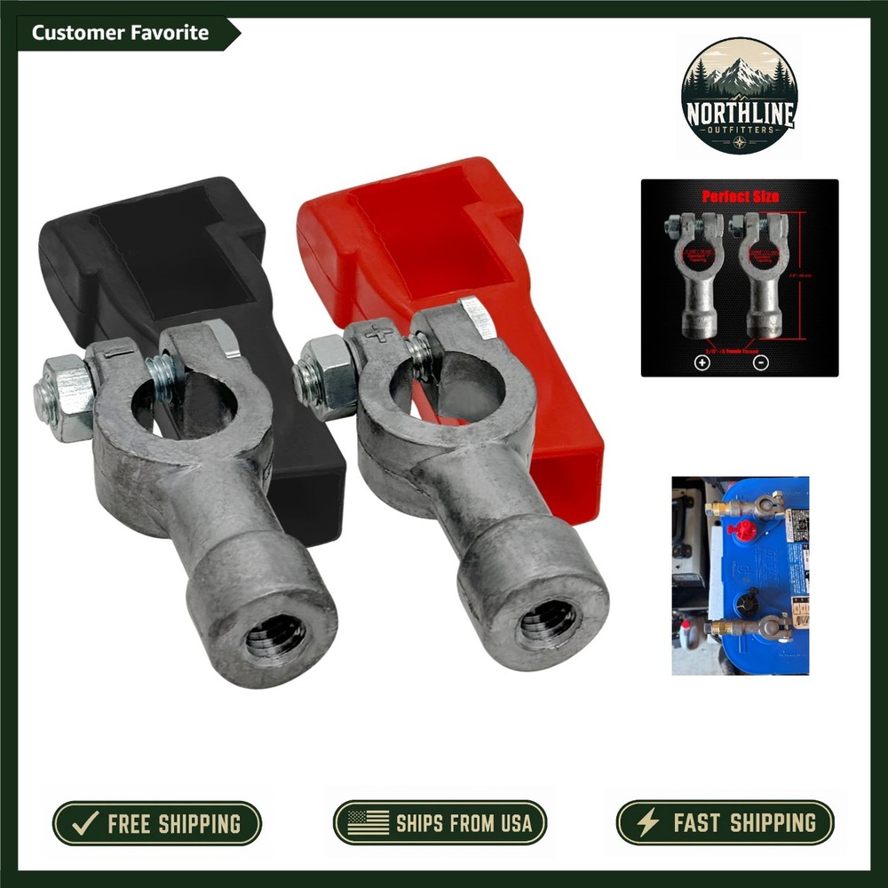 3/8&Prime; Thread Female Battery Terminal Adapters – Easy Installation & Durability