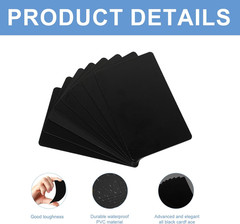 20 Pcs NFC Cards Black NTAG 215 Rewritable Programmable NFC Tags Blank PVC Co…