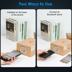 Eyoyo Wireless 2D QR Code Barcode Scanner Phone Back Clip Scanner for PC Phone
