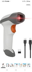 NetumScan NSL8BL-W Bluetooth 2D Barcode Scanner, 3 in 1 Automatic Wireless/White