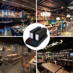 VEVOR Restaurant Coasters 20 Pagers Wireless Calling System TouchScreen Display