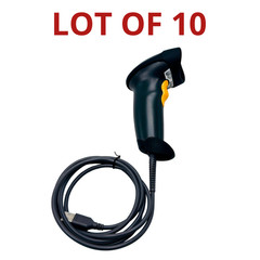 LOT OF 10 Symbol Motorola LS2208 Corded Barcode Scanner Reader w/USB Cable