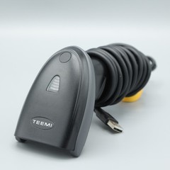 Teemi TMSL-50 Handheld 2D 1D Barcode Scanner Wired USB with Stand Black New