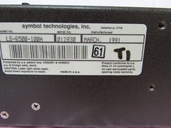 Symbol LS-6500-I00A Laserscan Barcode Reader LS6500 + User Manual + Test Chart