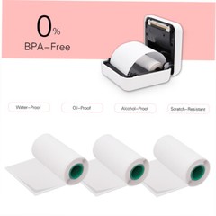 3Rolls Sticky Adress Printer Labels Thermal Paper f/ P1/P2 Printer V5V2