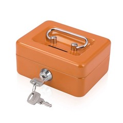 Secure Mini Cash Box with Key Lock and Money Tray for Gamblers – 4.9×3.7×2.4
