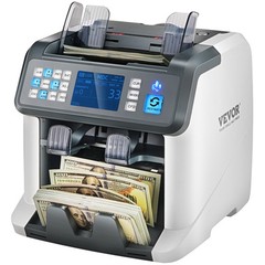 VEVOR Money Counter Machine Bill Counter w/ 2CIS SN UV IR MG DD Multi Currency