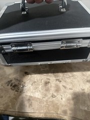 Vaultz Locking Cash Box Black Chrome Secure Money Til Drawer With Extra Insert