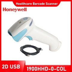 Honeywell 1900HHD-0-COL Handheld 2D Area-Imaging Healthcare Scanner w USB Cable