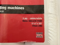 Staples 2 1/4 x 85, 8 Paper Rolls Calculates, Cash Registers and Adding Machines