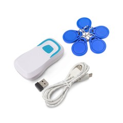Bluetooth RFID Card Reader Wireless barcode Scanner with RFID 5 tags