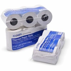 90 Rolls Iconex Direct Thermal Printing Paper Rolls 2.25&Prime; X 85 Ft White