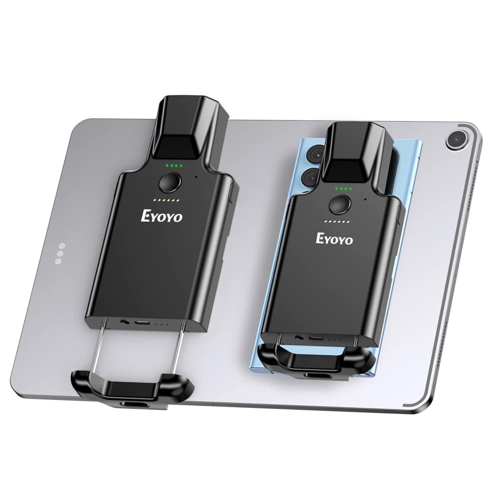 1D 2D Back Clip Bluetooth Barcode Scanner fit for iPad Tablet iPhone Phone Used