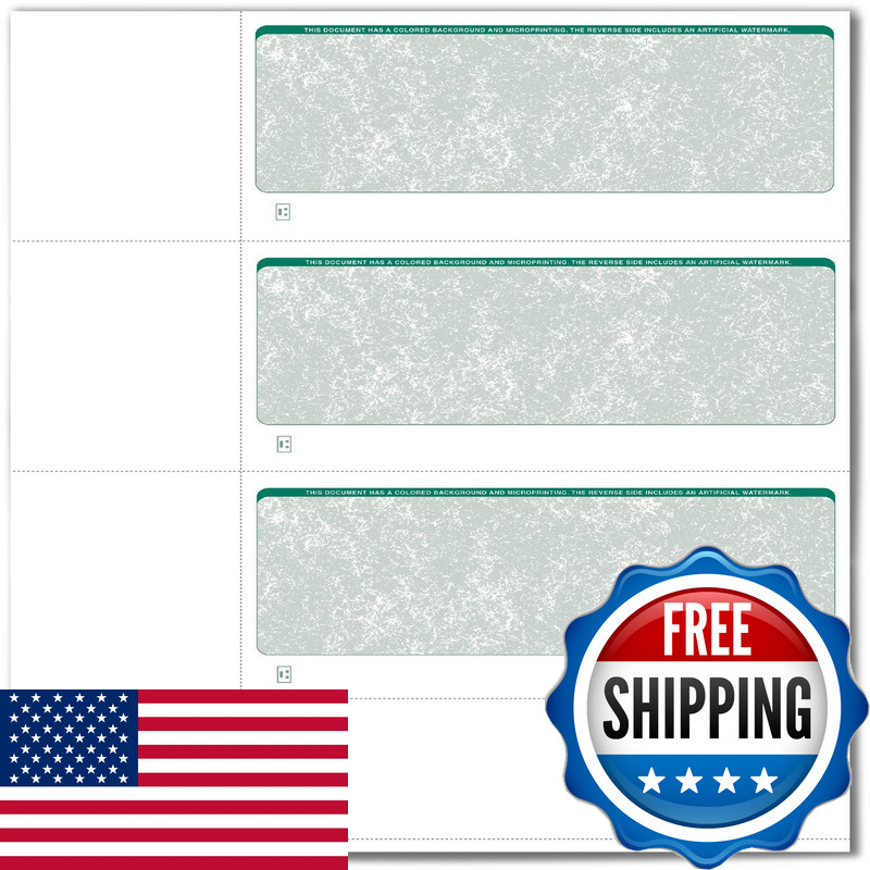 Versacheck Valuechex – 750 Blank Personal Wallet Checks – Green Classic – 250