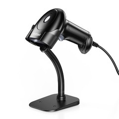 2D QR Code Barcode Scanner With Stand Handheld Warehouse Scanner for POS Iphone