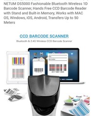 NetumDS5000 1D CCD With Charging Dock/Stand Bluetooth & 2.4G