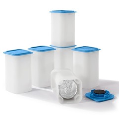LIGHTHOUSE – Square Coin Tubes for 20 Coins – Perfect for Silver Eagles and US S