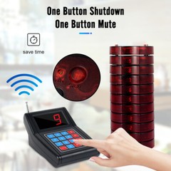 Retekess TD165 Pagers for Restaurants Pager System Queuing 30 Buzzers Food Truck