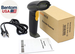 USB Laser Barcode Scanner Wired Handheld Bar Code Scanner Reader Black