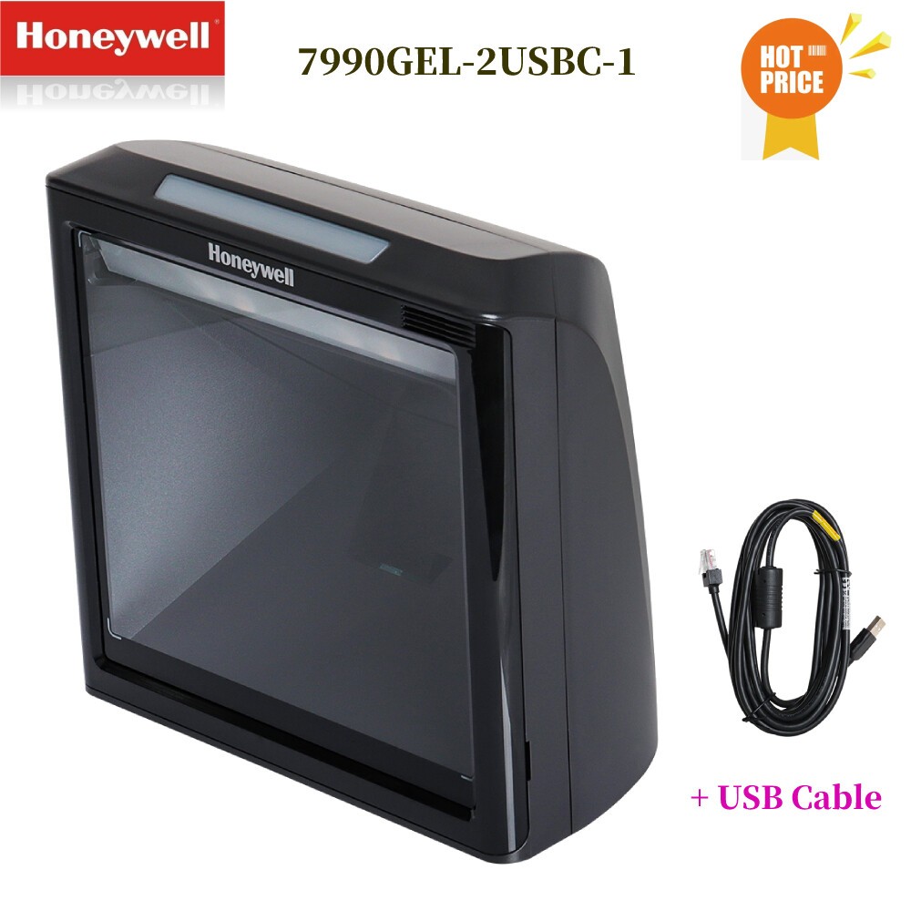 Honeywell XP 7990G Area-Imaging Desktop 2D Barcode Scanner Reader w/ USB Cable