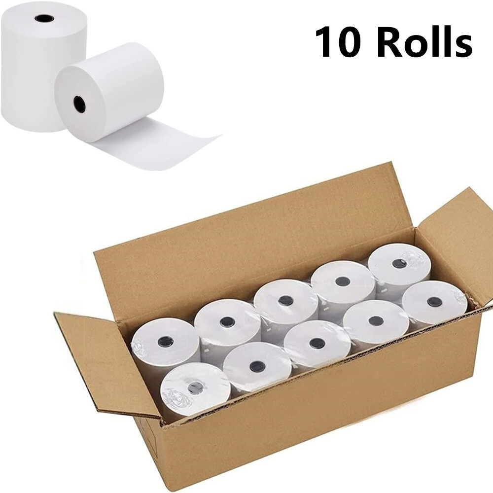 10-50 Rolls 3-1/8&Prime; x 230&prime; Thermal Paper Rolls Cash Register POS Receipt Paper